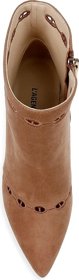 Women's Chantae 75MM Suede Booties - Sand - Size 5 - Image 5
