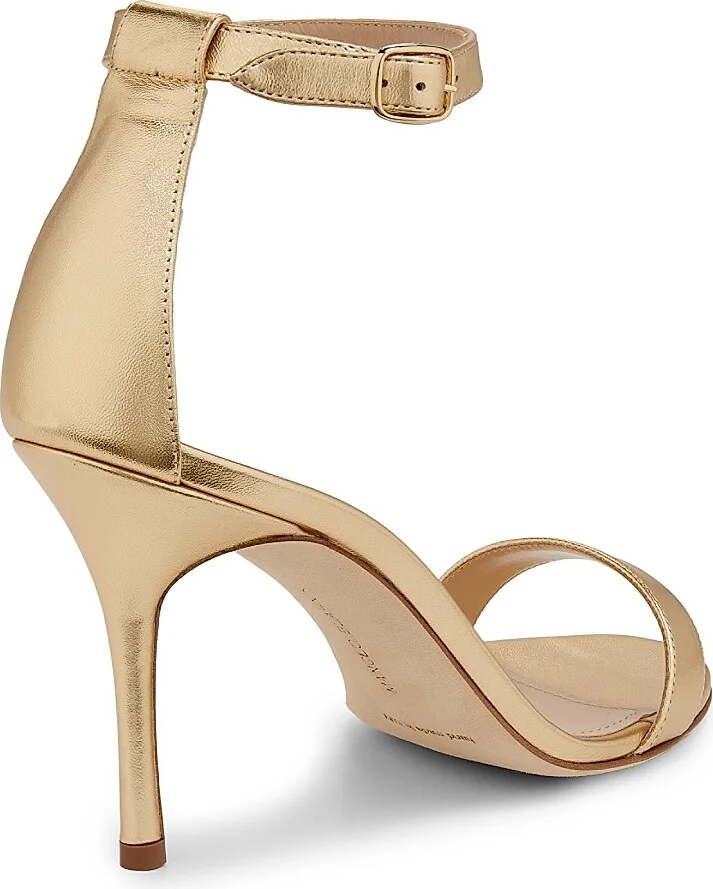 Women's Chaos Metallic Leather Sandals - Gold - Size 9 - Image 3
