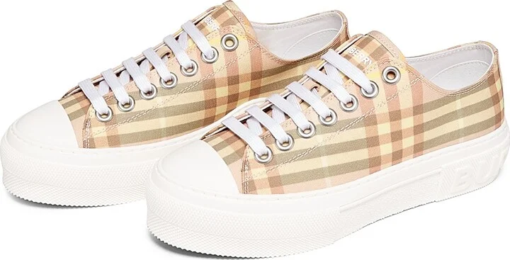 Women's Check Low-Top Sneakers - Teacup Ip Check - Size 5 - Image 2