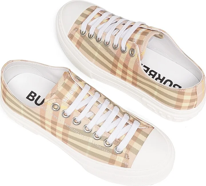 Women's Check Low-Top Sneakers - Teacup Ip Check - Size 5 - Image 4
