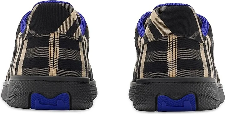 Women's Check Terrace Cotton-Blend Sneakers - Black Ip Check - Size 6 - Image 3