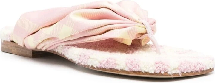 Women's Check Thong Sandals - Image 3