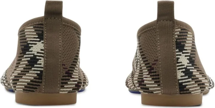 Women's Checkered Ballerina In Jacquard - Image 5