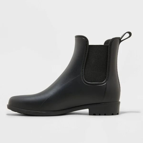 Women's Chelsea Rain Boots - A New Day™ : Waterproof Ankle Boots, Pull-On Style, Textured Outsole - Image 2