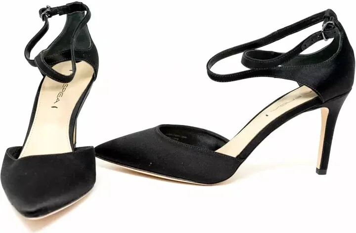 Women's Chera Slingback Sandal In Black Satin
