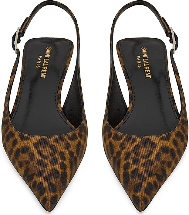 Women's Cherish Slingback Pumps In Leopard Grosgrain - Manto Naturale - Size 7.5 - Image 3