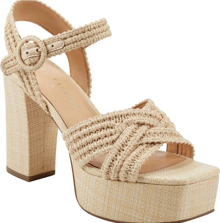 Women's Chesse Sandal In Natural