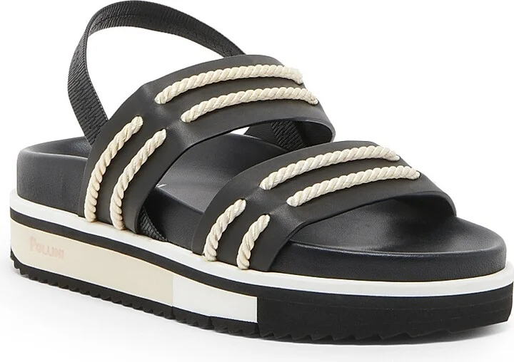 Women's Cheyenne 55MM Leather Sport Sandals - Black - Size 7 - Image 2