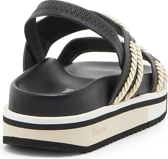 Women's Cheyenne 55MM Leather Sport Sandals - Black - Size 7 - Image 3