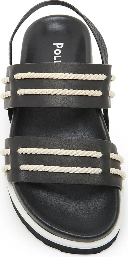 Women's Cheyenne 55MM Leather Sport Sandals - Black - Size 7 - Image 4