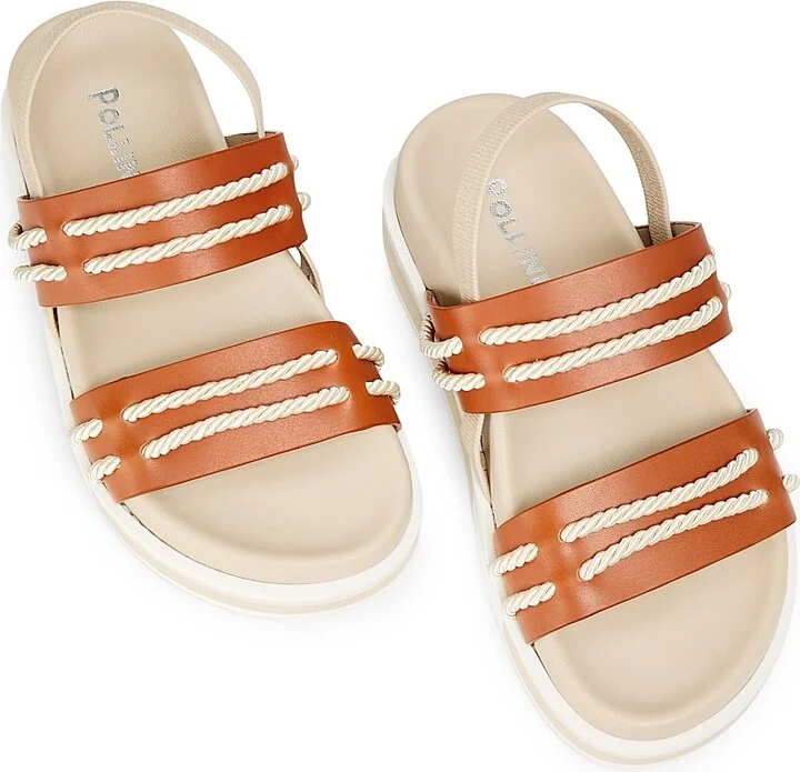 Women's Cheyenne 55MM Leather Sport Sandals - Black - Size 7 - Image 8