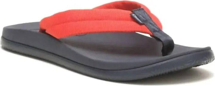 Women's Chillos Flip Flop In Tube Spicy Orange