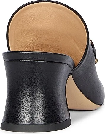 Women's Chloé Charms Leather Mules - Black - Size 5.5 - Image 3