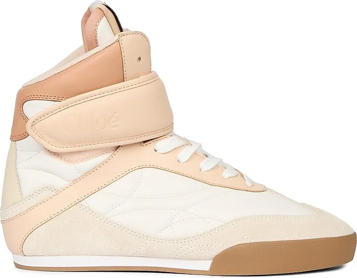 Women's Chloé Kick High-Top Sneakers - Tender Peach - Size 5