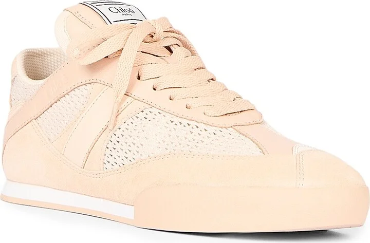 Women's Chloé Kick Low-Top Sneakers - Natural Brown - Size 5 - Image 11