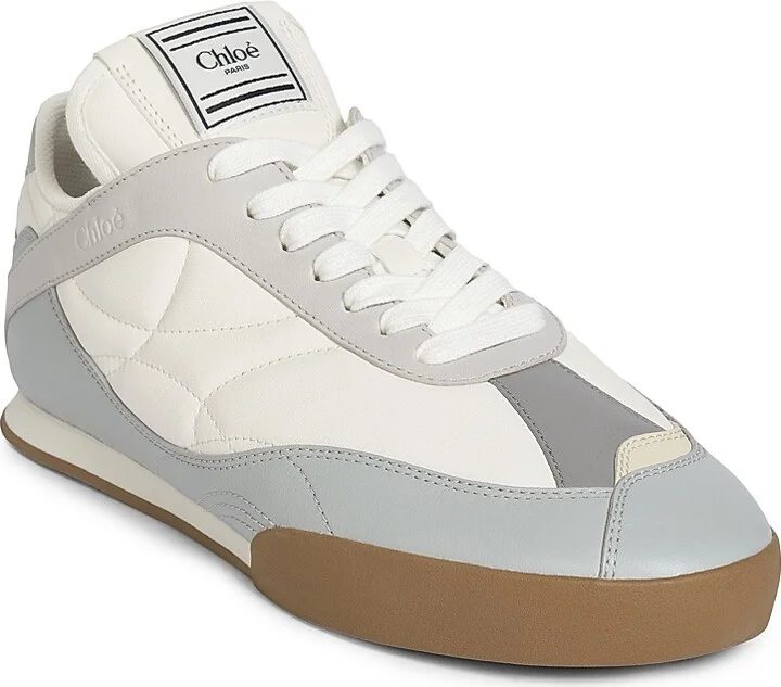 Women's Chloé Kick Low-Top Sneakers - Pastel Blue - Size 5 - Image 2