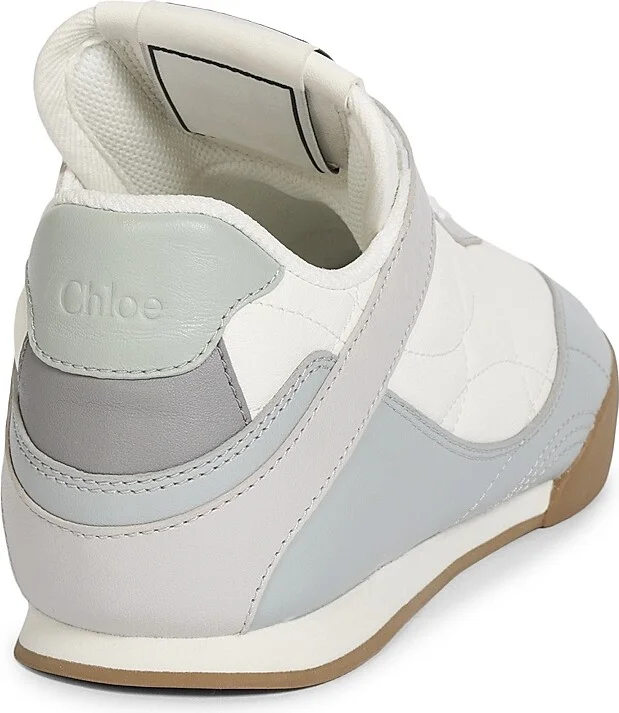 Women's Chloé Kick Low-Top Sneakers - Pastel Blue - Size 5 - Image 3