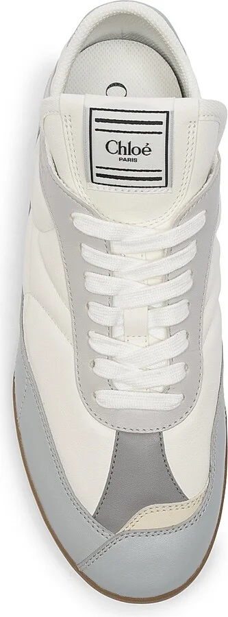 Women's Chloé Kick Low-Top Sneakers - Pastel Blue - Size 5 - Image 4