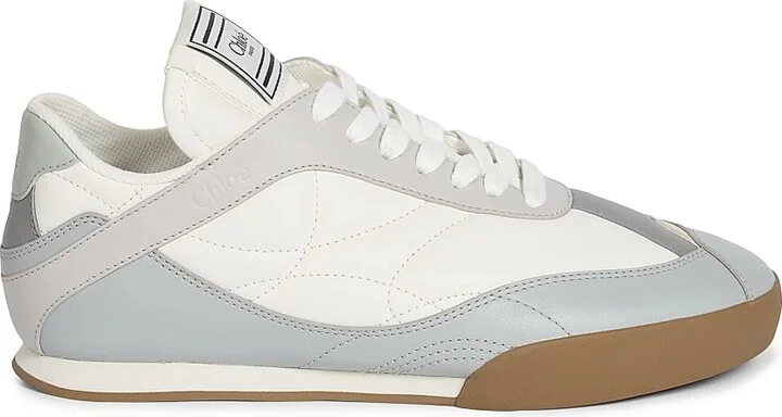Women's Chloé Kick Low-Top Sneakers - Pastel Blue - Size 5