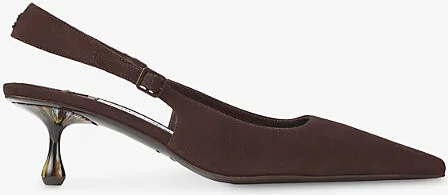 Womens Chocolate Amel 50 Slingback Suede Heeled Courts Eur 38.5 / 5.5 Uk Women