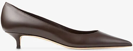 Womens Chocolate Amelia 35 Leather Shoes Eur 41 / 8 Uk Women