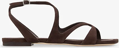 Womens Chocolate Ayla Suede Flat Sandals Eur 36 / 3 Uk Women