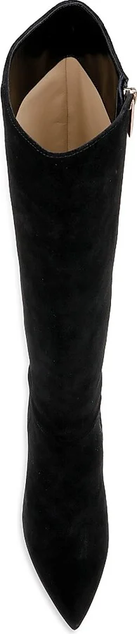 Women's Christiane Suede Boots - Black - Size 5 - Image 5