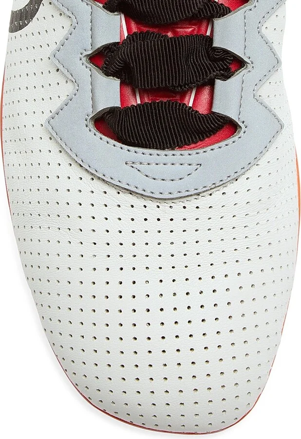 Women's Chromathon Sneakers in Perforated Nappa - White Gray Black - Size 7 - Image 5