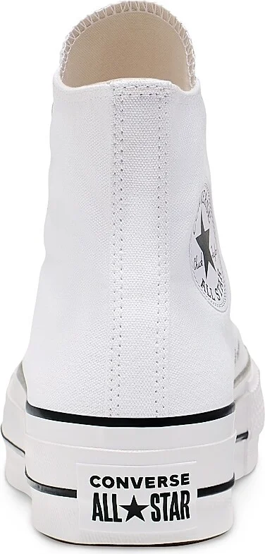 Women's Chuck Taylor All Star Platform Canvas Sneakers - White Black - Size 10 - Image 3