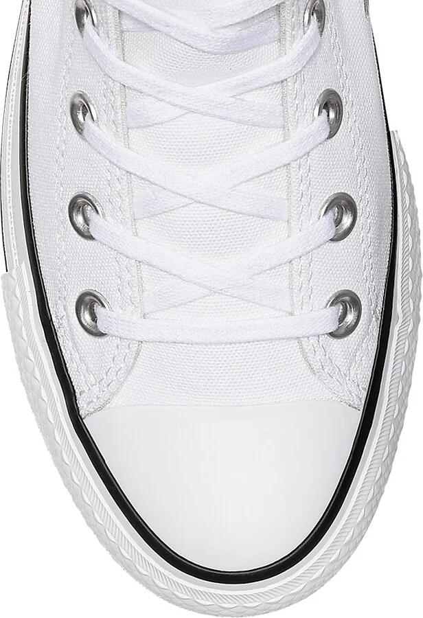 Women's Chuck Taylor All Star Platform Canvas Sneakers - White Black - Size 10 - Image 4