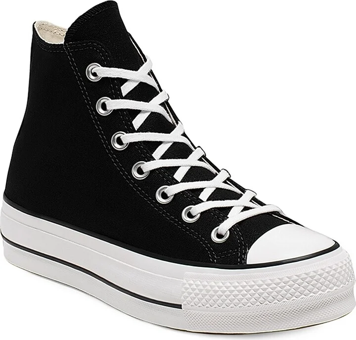 Women's Chuck Taylor All Star Platform High-Top Sneakers - Black White - Size 10.5 - Image 2