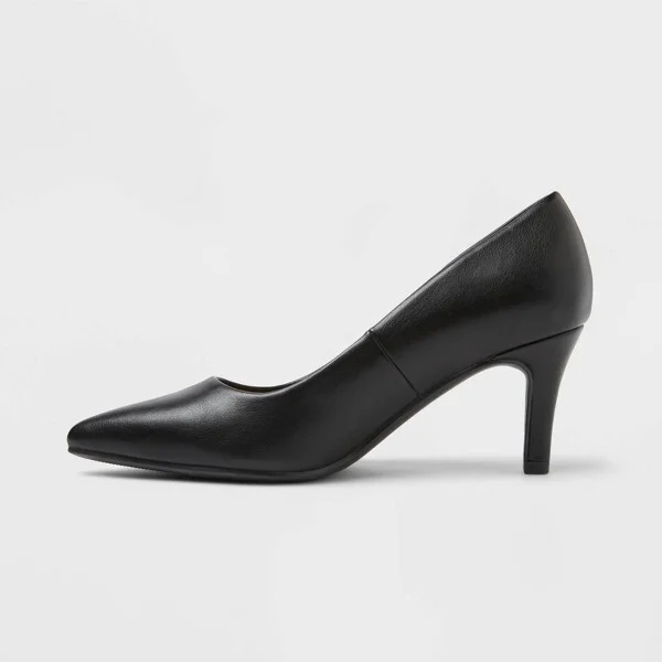 Women's Cindy Mid High Heels Pump with Memory Foam Insole - A New Day™ - Image 3