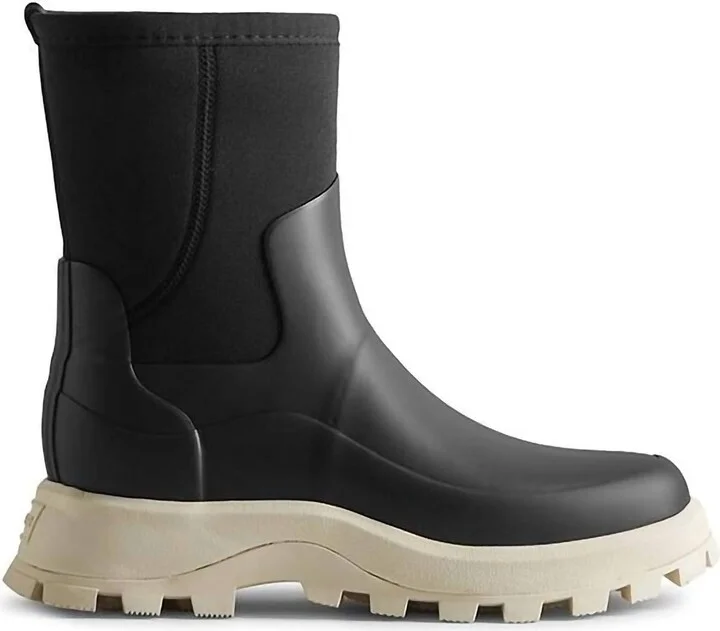 Women's City Explorer Short Boot In Black/shaded White