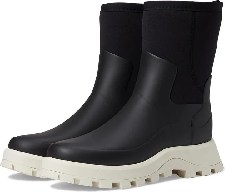Womens City Explorer Short Neoprene Boots - Black/Shaded white