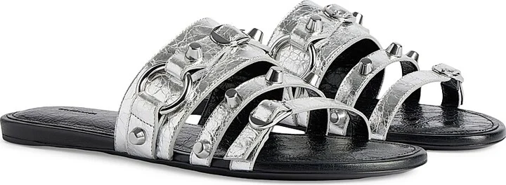 Women's City Mule Flats - Silver - Size 6 - Image 2