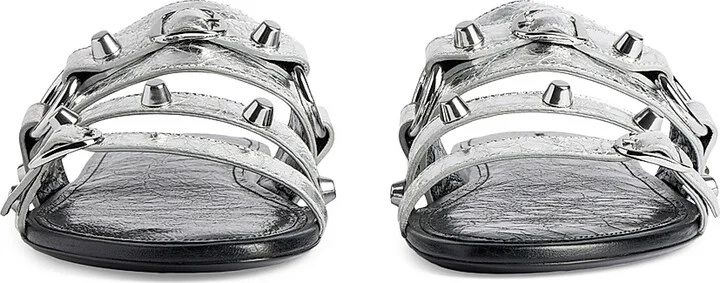 Women's City Mule Flats - Silver - Size 6 - Image 4
