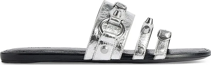 Women's City Mule Flats - Silver - Size 6