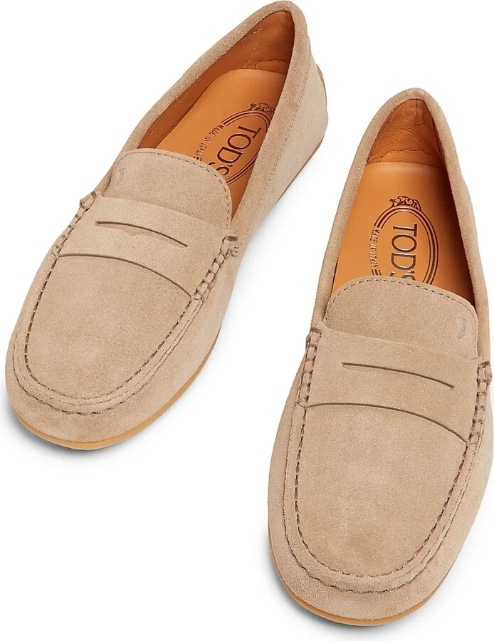 Women's City Suede Driving Shoes - Tabacco Chiaro - Size 5.5 - Image 4