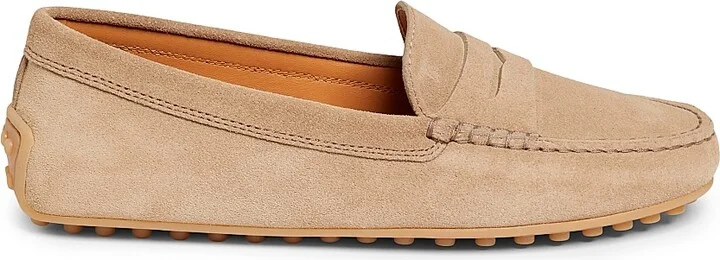 Women's City Suede Driving Shoes - Tabacco Chiaro - Size 5.5