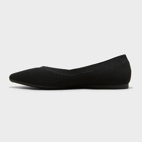 Women's Claire Knit Washable Ballet Flats - A New Day™ : Pull-On, Removable Footbed - Image 3