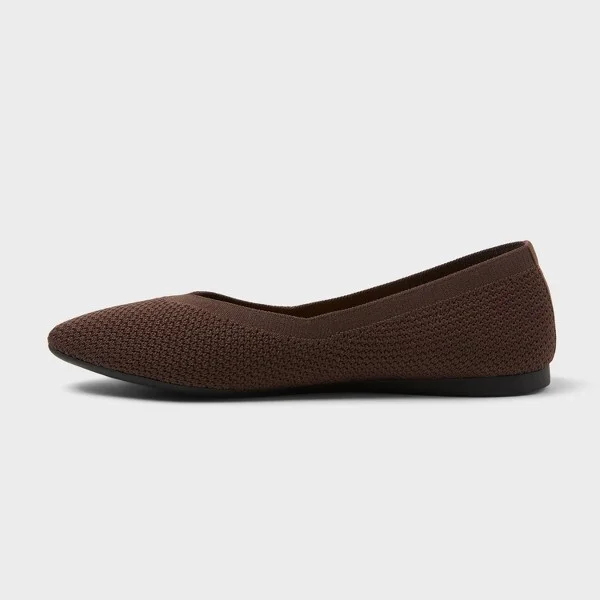 Women's Claire Knit Washable Ballet Flats - A New Day™ : Pull-On, Removable Footbed - Image 4