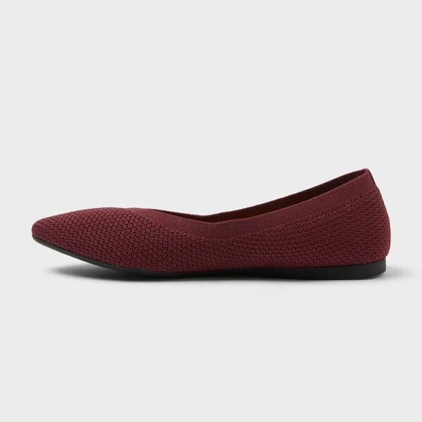 Women's Claire Knit Washable Ballet Flats - A New Day™ : Pull-On, Removable Footbed - Image 5