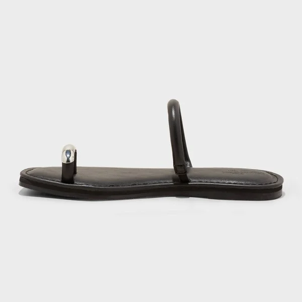 Women's Clara Toe Ring Sandals - Universal Thread™ : Slip-On, Cushioned Footbed, Square Toe - Image 2