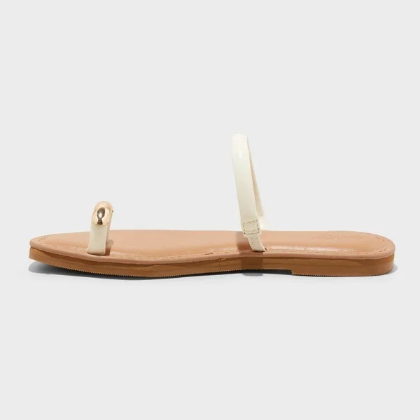 Women's Clara Toe Ring Sandals - Universal Thread™ : Slip-On, Cushioned Footbed, Square Toe - Image 3
