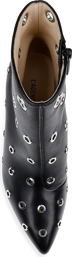 Women's Clarette II 75MM Leather Booties - Black - Size 5 - Image 5