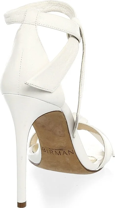 Women's Clarita Bow Leather Sandals - Beige - Size 6.5 - Image 7