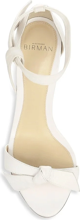 Women's Clarita Bow Leather Sandals - Beige - Size 6.5 - Image 9