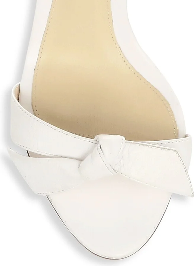 Women's Clarita Bow Leather Sandals - Beige - Size 6.5 - Image 10