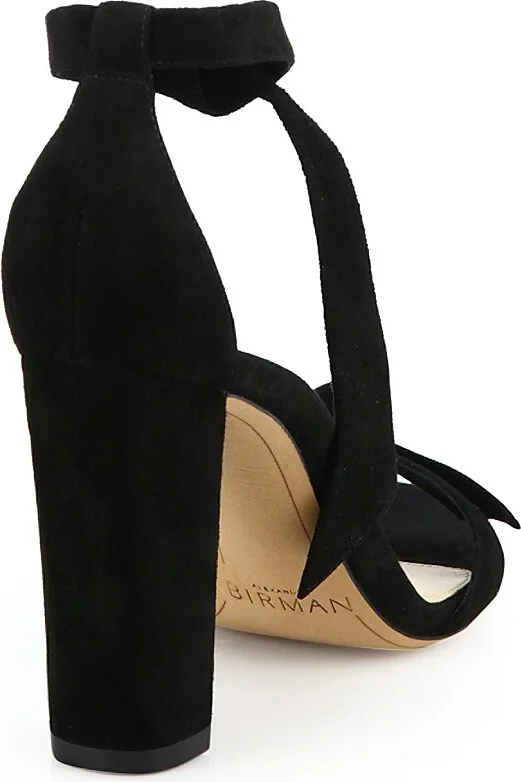 Women's Clarita Bow Suede Sandals - Black - Size 5 - Image 3