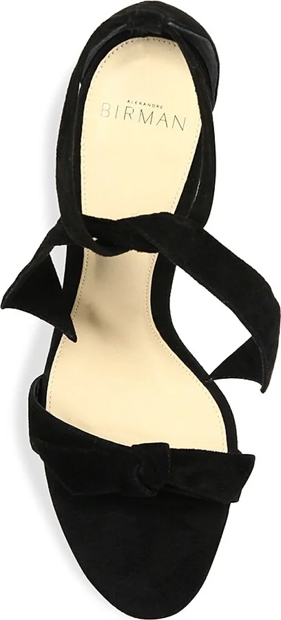 Women's Clarita Bow Suede Sandals - Black - Size 5 - Image 5